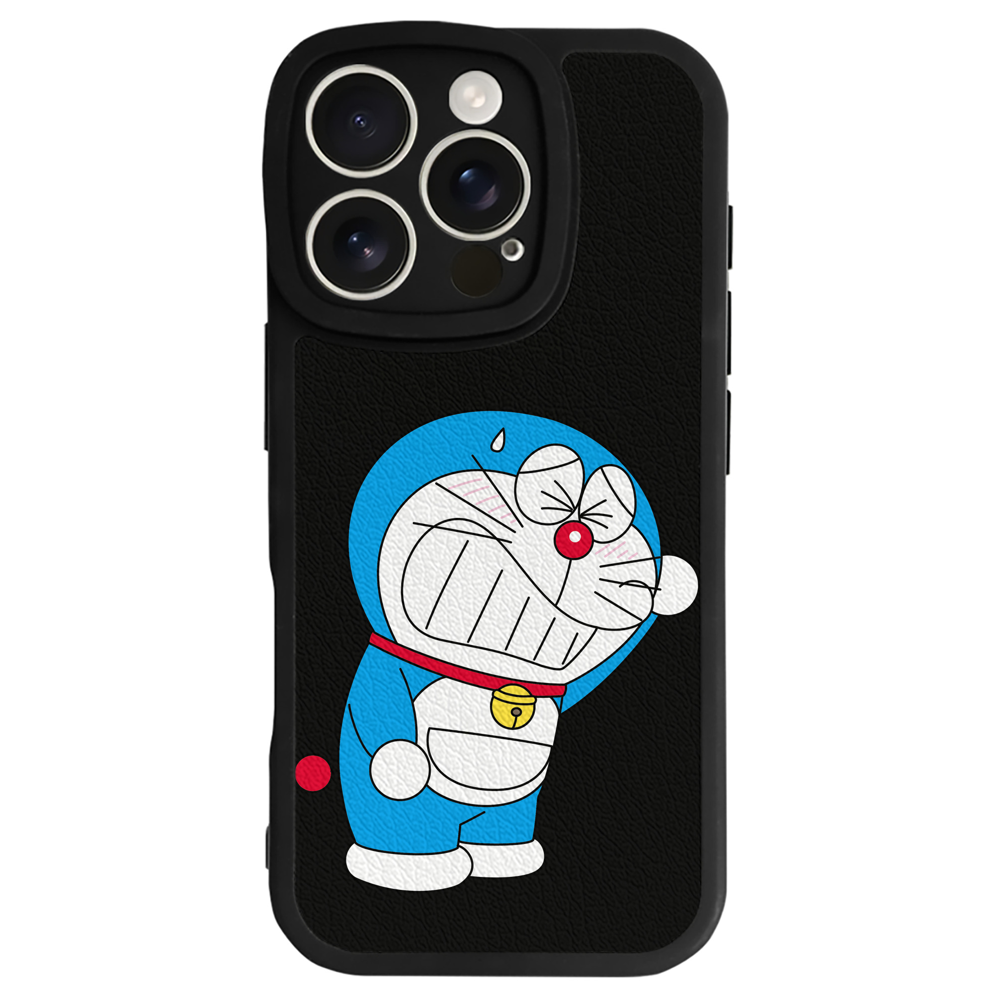 （画像用） ドラえもん Doraemon 【iPhone 16シリーズ対応】シリコンスマホケース（レザー調） 材質：シリコン